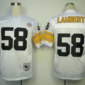 Pittsburgh Steelers #58 Throwback Jack Lambert Jersey in White