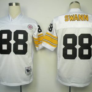 Pittsburgh Steelers #88 Lynn Swann White throwback Jersey