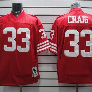 San Francisco 49ers #33 Roger Craig NFL Throwback Red Jersey