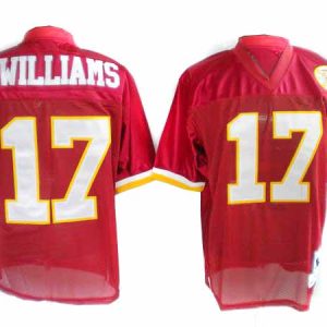 Red D.Williams Jersey, Washington Redskins #17 NFL 50th Throwback Jersey