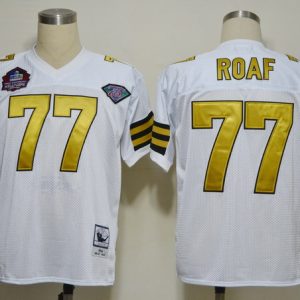 #77 white Willie Roaf New Orleans Saints 1994 throwback 2012 Hall of Fame jersey