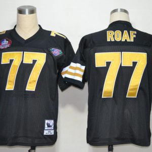 Willie Roaf black jersey, 2012 Hall of Fame New Orleans Saints black 1994 throwback NFL jersey