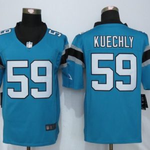 Nike Carolina Panthers 59 Kuechly Blue Limited Jerseys