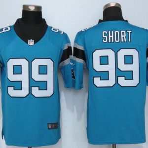 Nike Carolina Panthers 99 Short Blue Limited Jerseys
