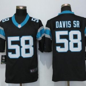 Nike Carolina Panthers 58 Davis sr Black Limited Jersey