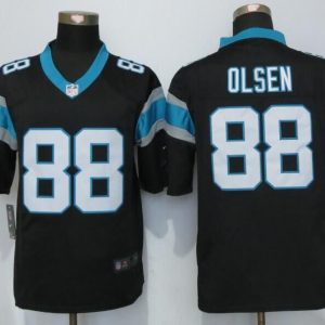 Nike Carolina Panthers 88 Olsen Black Limited Jersey