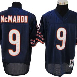 Jim McMahon blue Jersey, NFL Chicago Bears #9 throwback 1985 Jersey