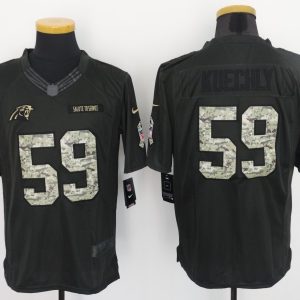 NFL Carolina Panthers #59 Kuechly Salute to Service Women Jersey
