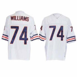 White Chris Williams Bears NFL Throwback #74 Jersey