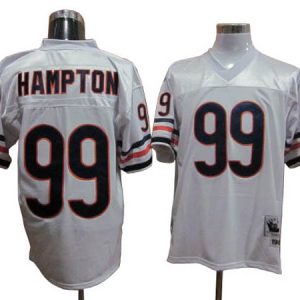 Bears #99 Hampton White Throwback NFL Jersey