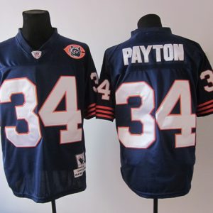 blue Walter Payton throwback Reebok Chicago Bears #34 Jersey