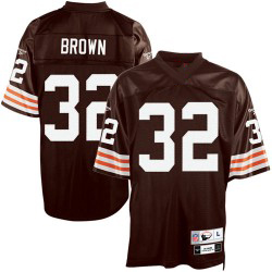 NFL Cleveland Browns #32 Jim Brown Throwback Jersey in Team Color