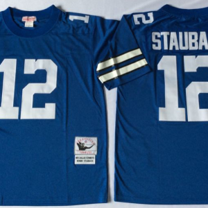 Staubach Blue Cowboys Throwback Jersey