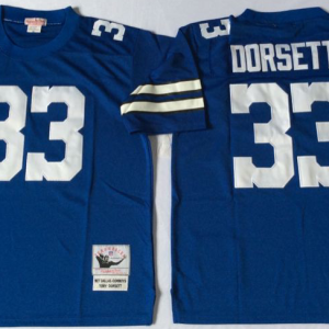 Blue Dorsett Jersey,NFL Dallas Cowboys #33 Throwback Jersey