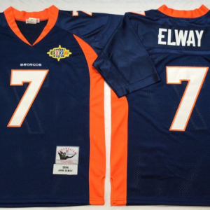 Blue John Elway Throwback NFL Denver Broncos #7 Jersey