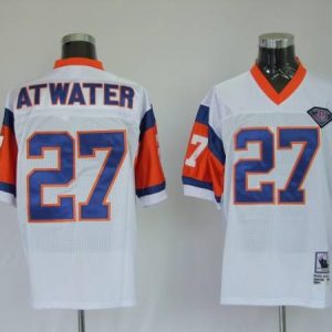 Denver Broncos #27 Steve Atwater Throwback 1994 Mitchell and Ness Jersey in White