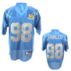 Detroit Lions #98 Fairley Throwback Jersey in Blue