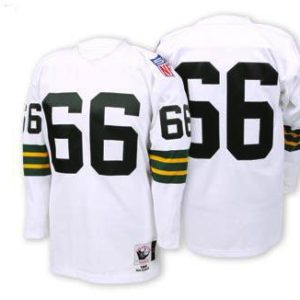 Green Bay Packers #66 Ray Nitschke White Throwback NFL jersey