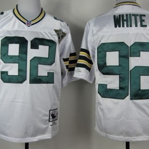 Reggie White Jersey, Reebok Green Bay Packers #92 throwback Jersey