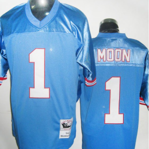 Warren Moon Blue Oilers Throwback Jersey