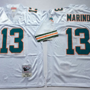 Miami Dolphins #13 Dan Marino Throwback Jersey in White