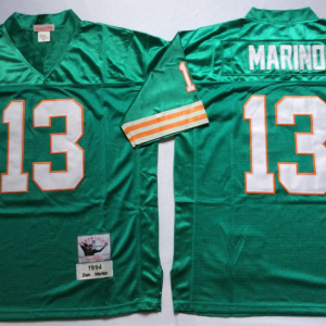 Green Dan Marino Reebok Dolphins 1994 throwback #13 Jersey