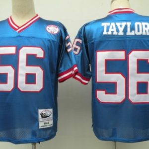 New York Giants #56  Lawrence Taylor Throwback jersey in Blue