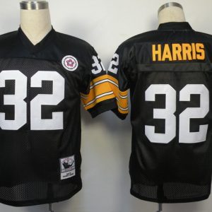 NFL Jerseys Pittsburgh Steelers 32 Franco Harris  M&N Black
