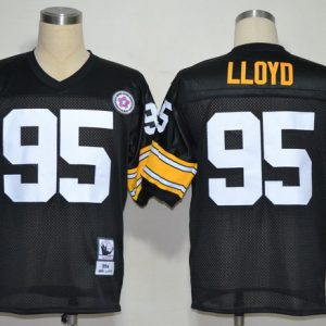 NFL Jerseys Pittsburgh Steelers 95 Greg Lloyd Black M&N 1994