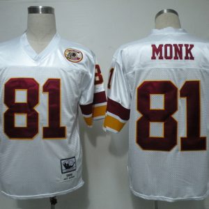 NFL Jerseys Washington Redskins 81 Monk White M&N