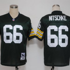 NFL Green Bay Packers 66 NITSCHKE m&n Green 1969 Jerseys