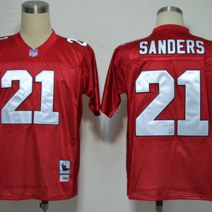 NFL Jerseys Atlanta Falcons 21 Deion Sanders Red M&N