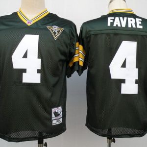 NFL Jerseys Green Bay Packers 4 Brett Favre-green 75th