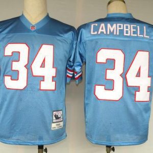 NFL Jerseys Houston Oilers-34-Earl Campbell-blue throwback