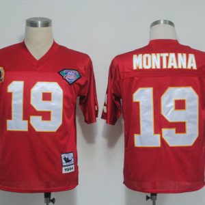 NFL Jerseys Kansas City Chiefs 19 Montana Red M&N 1994