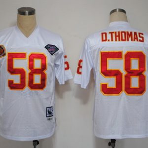 NFL Jerseys Kansas City Chiefs 58 D.Thomas M&N White 1994