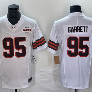 Men's Cleveland Browns #15 Joe Flacco White 2023 F.U.S.E. Vapor Limited Football Stitched Jersey