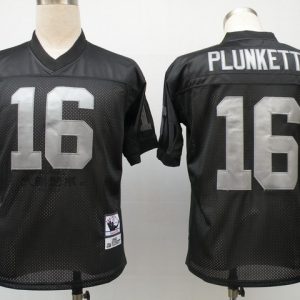NFL Jerseys Oakland Raiders 16 Jim Plunkett Throwback Black