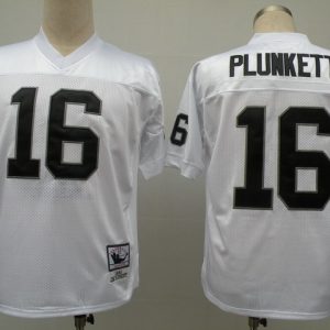 NFL Jerseys Oakland Raiders 16 Jim Plunkett Throwback White