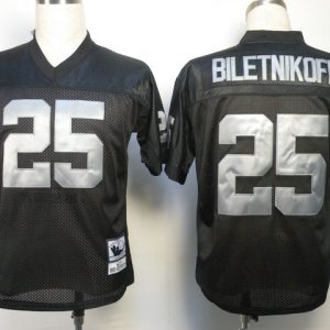 NFL Jerseys Oakland Raiders 25 BILETNIKOFF Throwback Black