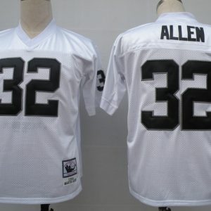 NFL Jerseys Oakland Raiders 32 Marcus Allen Throwback white