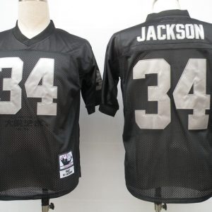 NFL Jerseys Oakland Raiders 34 Bo Jackson black throwback