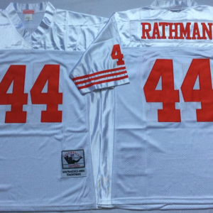 NFL San Francisco 49ers #44 tom rathman White  Throwback Jersey