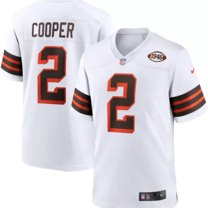 Men's Cleveland Browns #2 Amari Cooper White 1946 Vapor Untouchable Limited Jersey