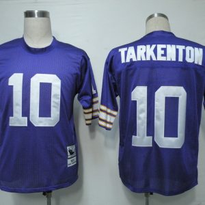 NFL Minnesota Vikings #10 Tarkenton Purple Throwback Jersey