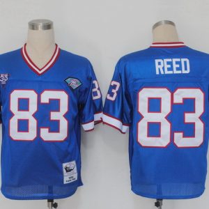NFL New York Giants #83 Reed Blue Throwback Jersey