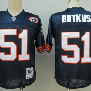 NFL Chicago Bears #51 Butkus Blue Throwback Jersey