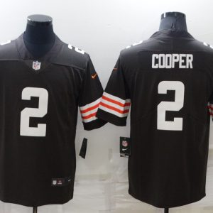 Men's Cleveland Browns #2 Amari Cooper Brown Vapor Untouchable Limited Jersey