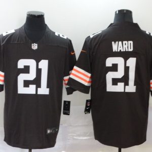 Men's Cleveland Browns #21 Ward New Brown Vapor Untouchable Limited Jersey