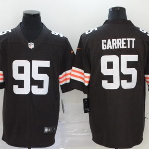 Men's Cleveland Browns #95 Myles Garrett New Brown Vapor Untouchable Limited Jersey